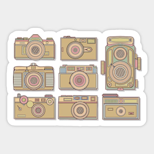 Bright Classic Camera Sticker by milhad